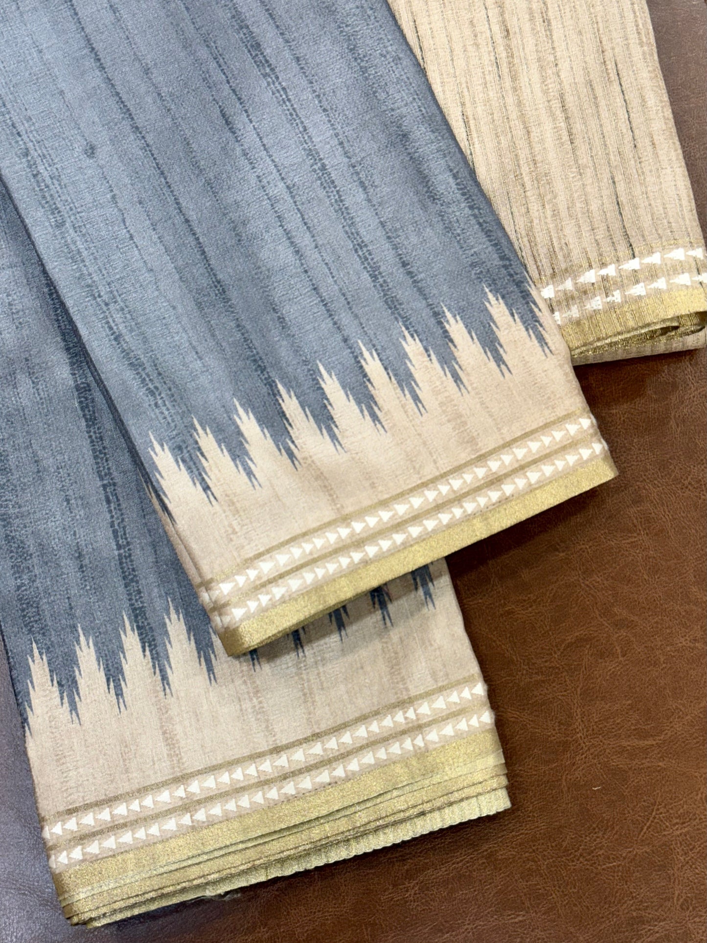 Pride with Elegance Formal Wear Semi Tussar saree Geetha Creation