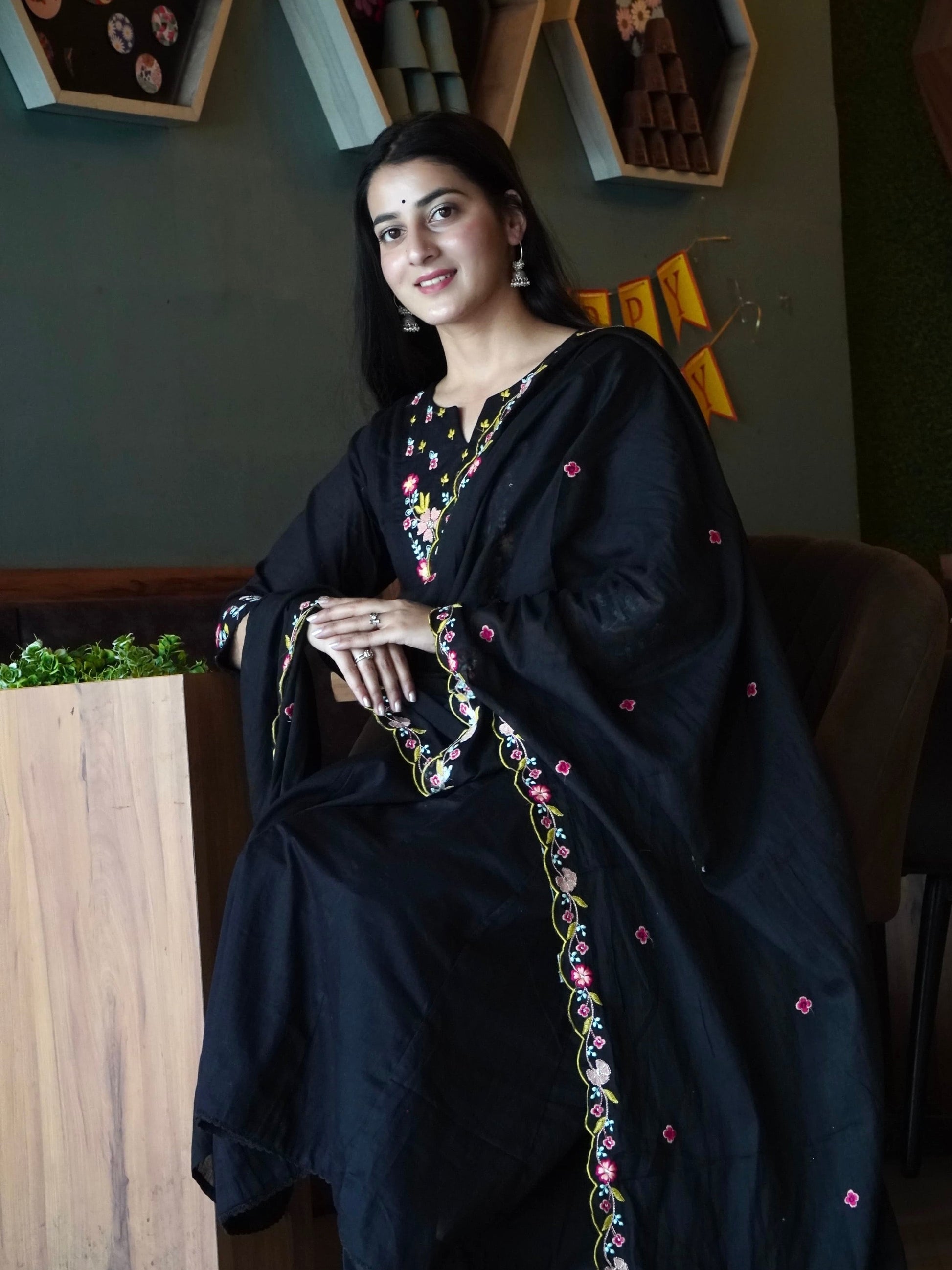 Pakeezah Pink Pure Mul Cotton Anarkali Dress Geetha Creation