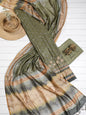 Pure Dusky Rose  Hand Kantha in Chanderi Ghicha Unstitched Suit set
