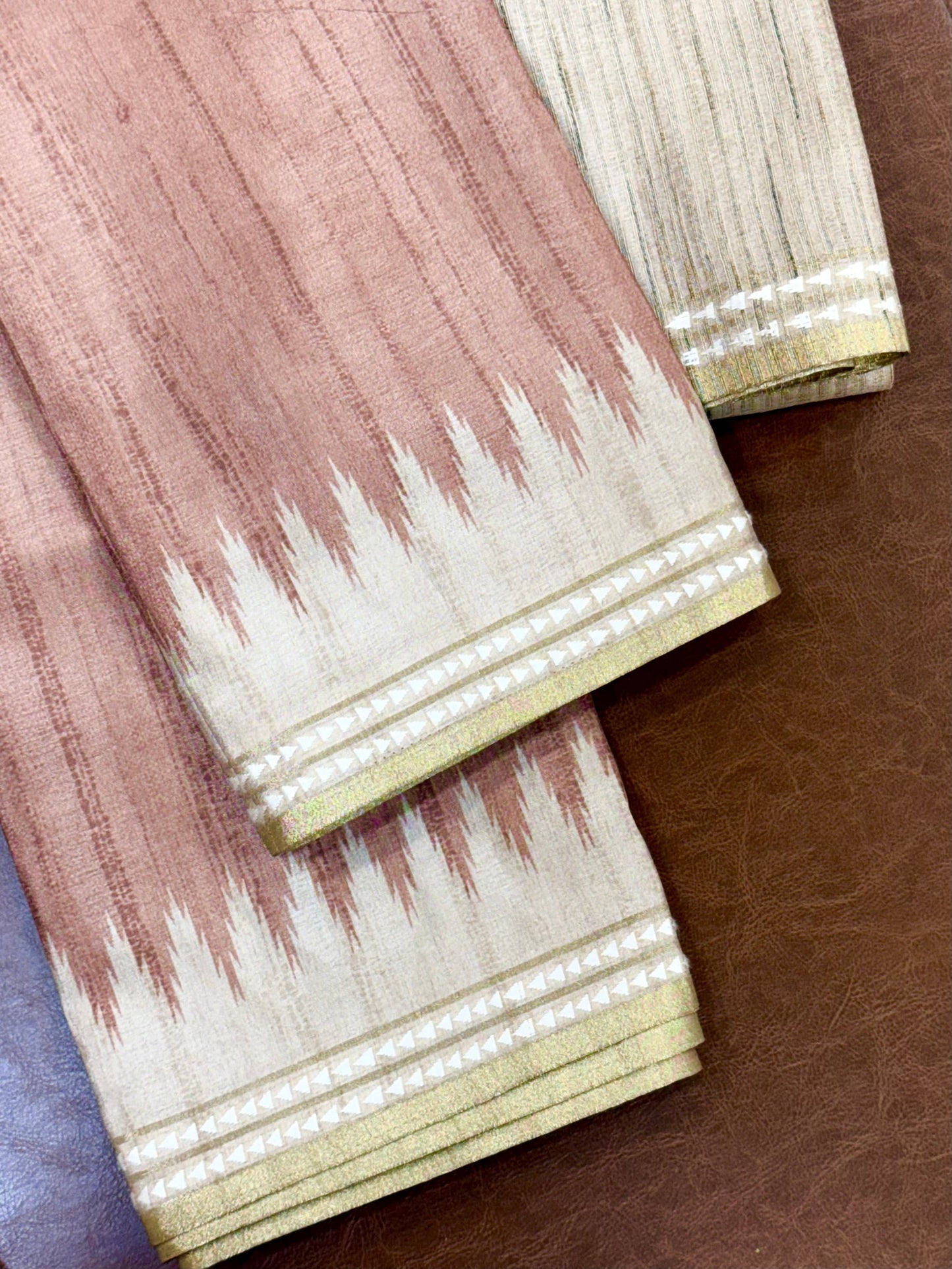 Pride with Elegance Formal Wear Semi Tussar saree Geetha Creation