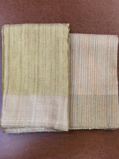 Finesse of Tussar Formal Wear Semi Tussar Saree Geetha Creation