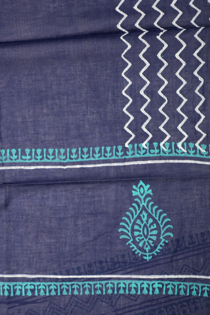 Pure Dawn Pink Flex Cotton Block Printed Suit Set. Geetha Creation
