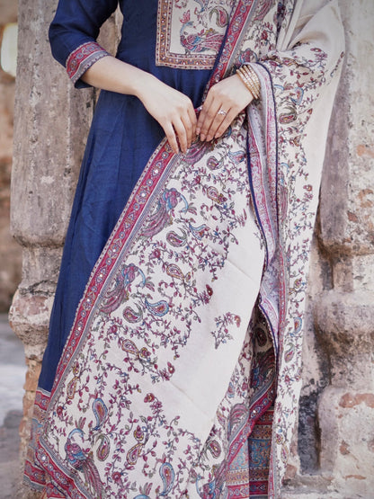 Heritage Blue Ready to Wear Anarkali Dress