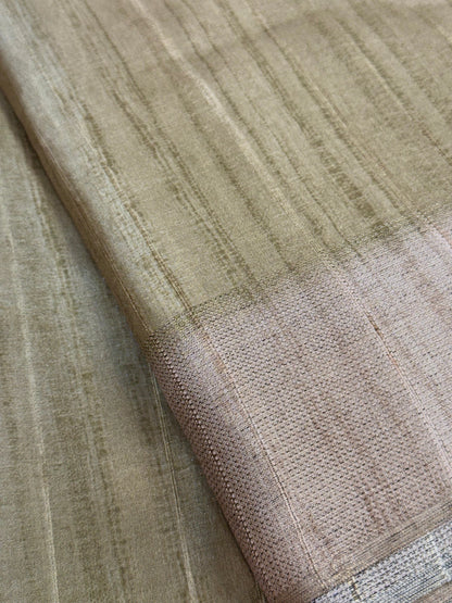Finesse of Tussar Formal Wear Semi Tussar Saree Geetha Creation