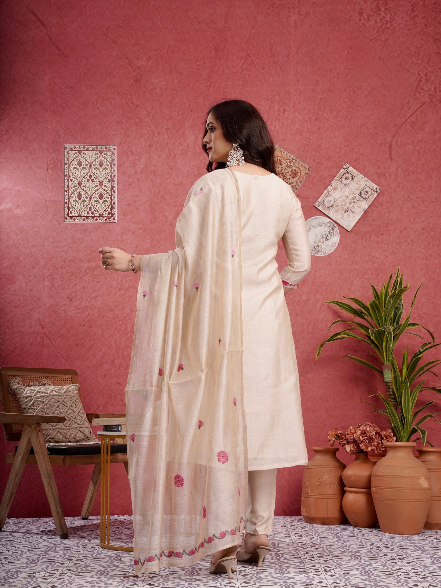 Soothing Summer A-Line Ready to Wear Cotton Kurti Set Geetha Creation