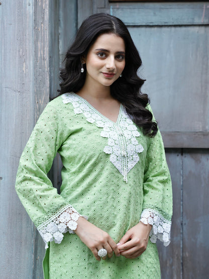 Premium Chikankari Cut Work Co-ord Set Geetha Creation