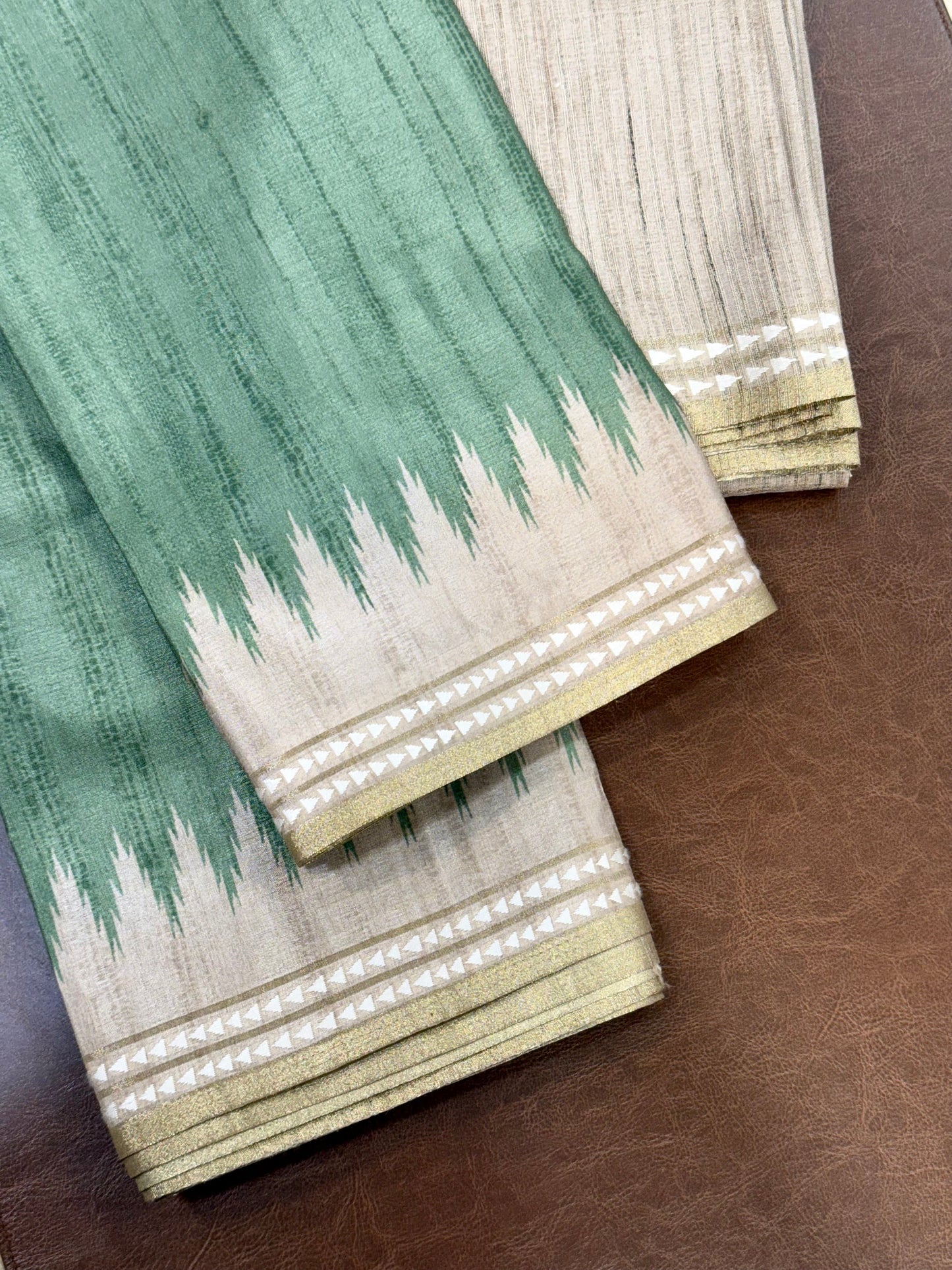 Pride with Elegance Formal Wear Semi Tussar saree Geetha Creation