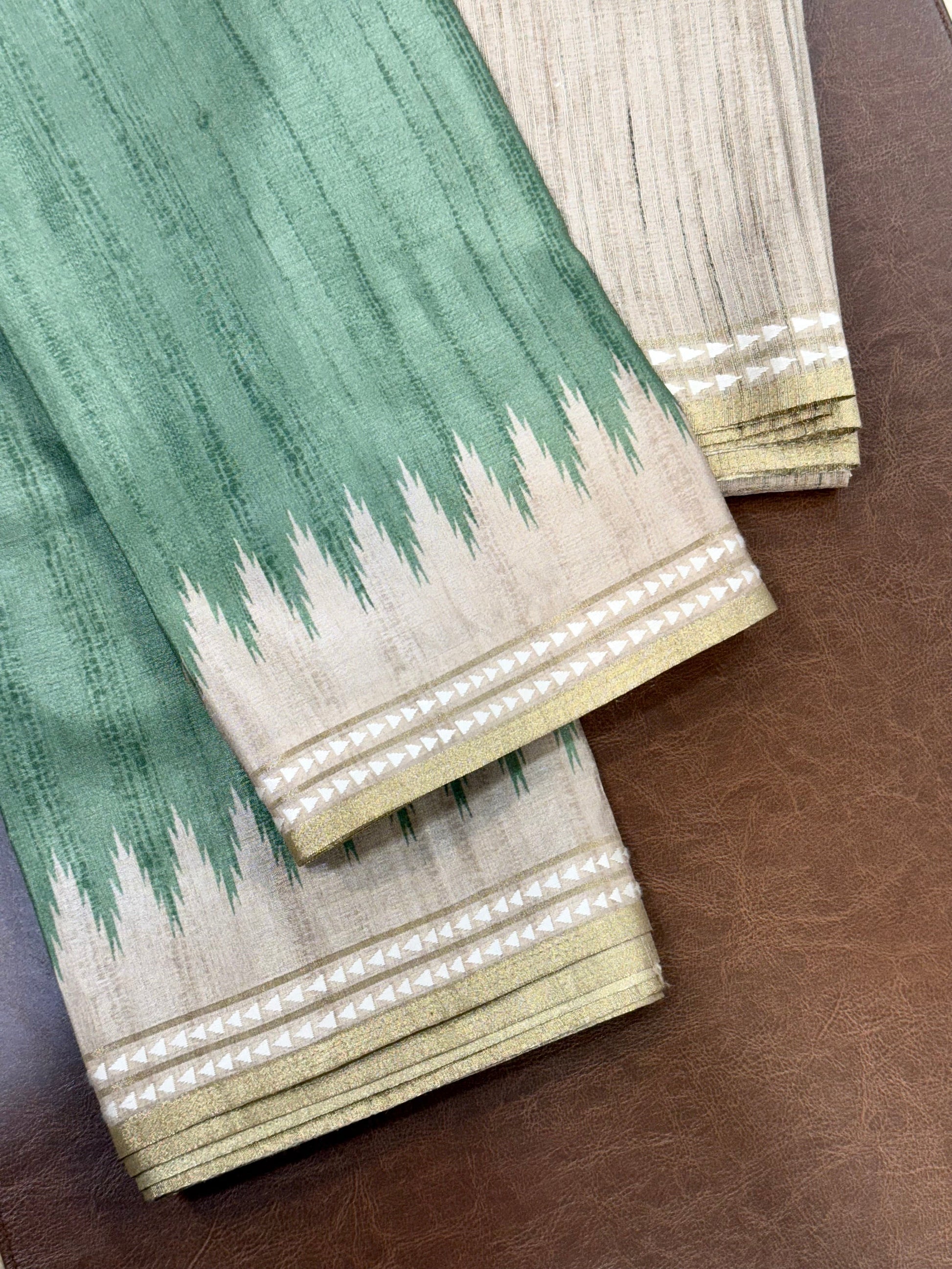 Pride with Elegance Formal Wear Semi Tussar saree Geetha Creation