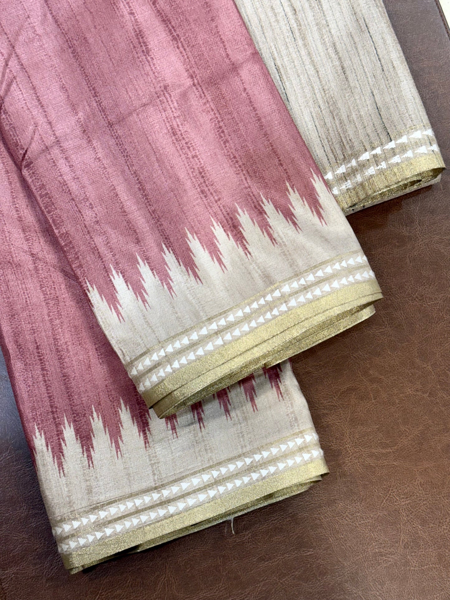 Pride with Elegance Formal Wear Semi Tussar saree Geetha Creation