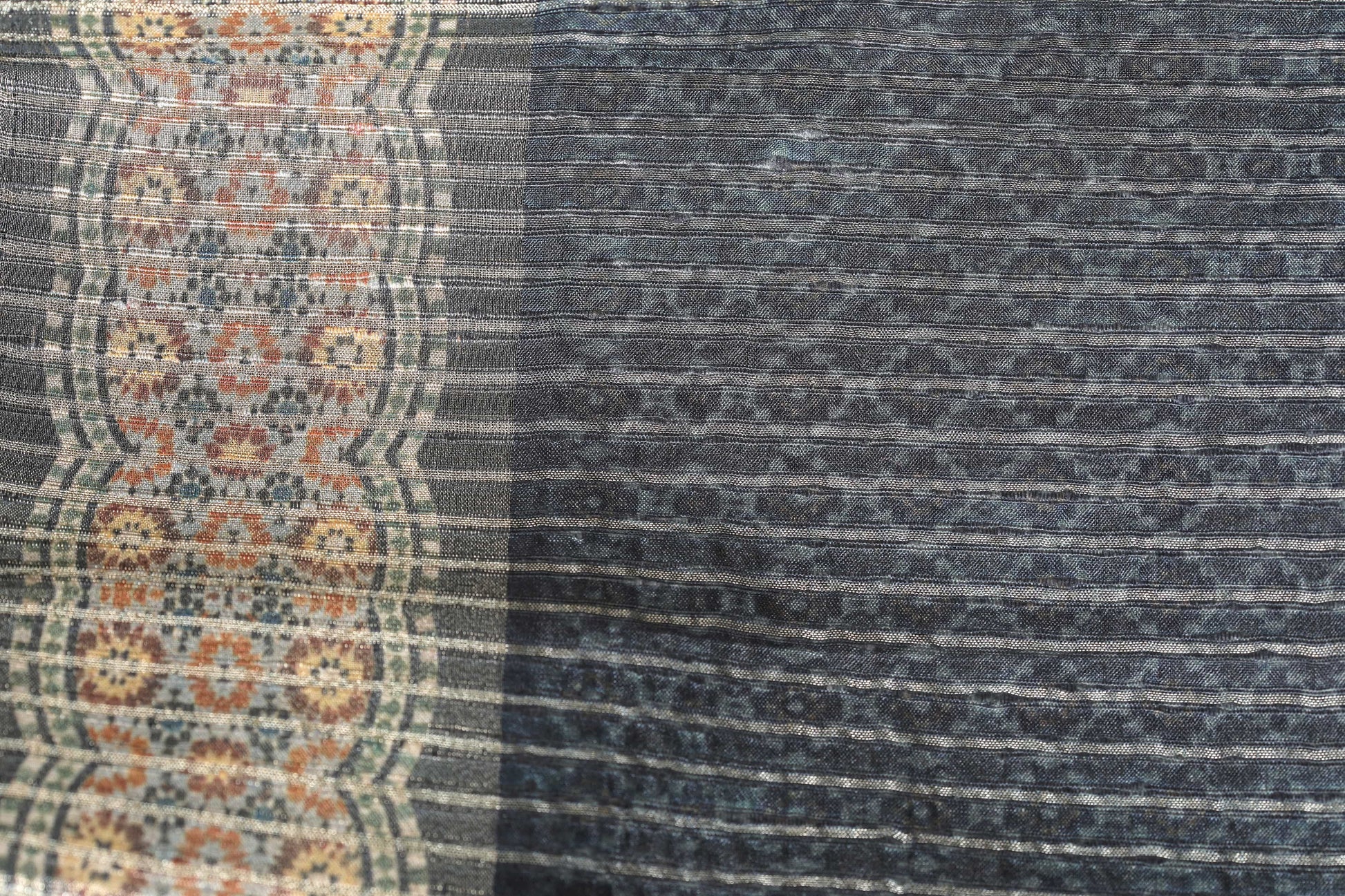 Black Patola Chapa Handloom Tussar Saree C1 Geetha Creation