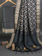 Black Patola Chapa Handloom Tussar Saree C1