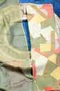 Olive Green Geometric Co-ord Unstitched Salwar Set Geetha Creation