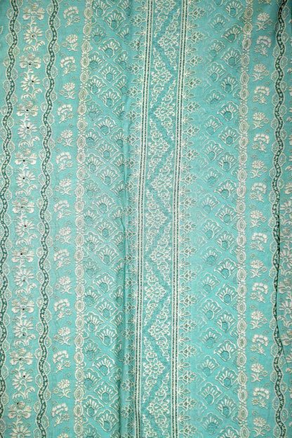 Coral Blue Rich Embroidered Pure Viscous Unstitched Suit Set Geetha Creation