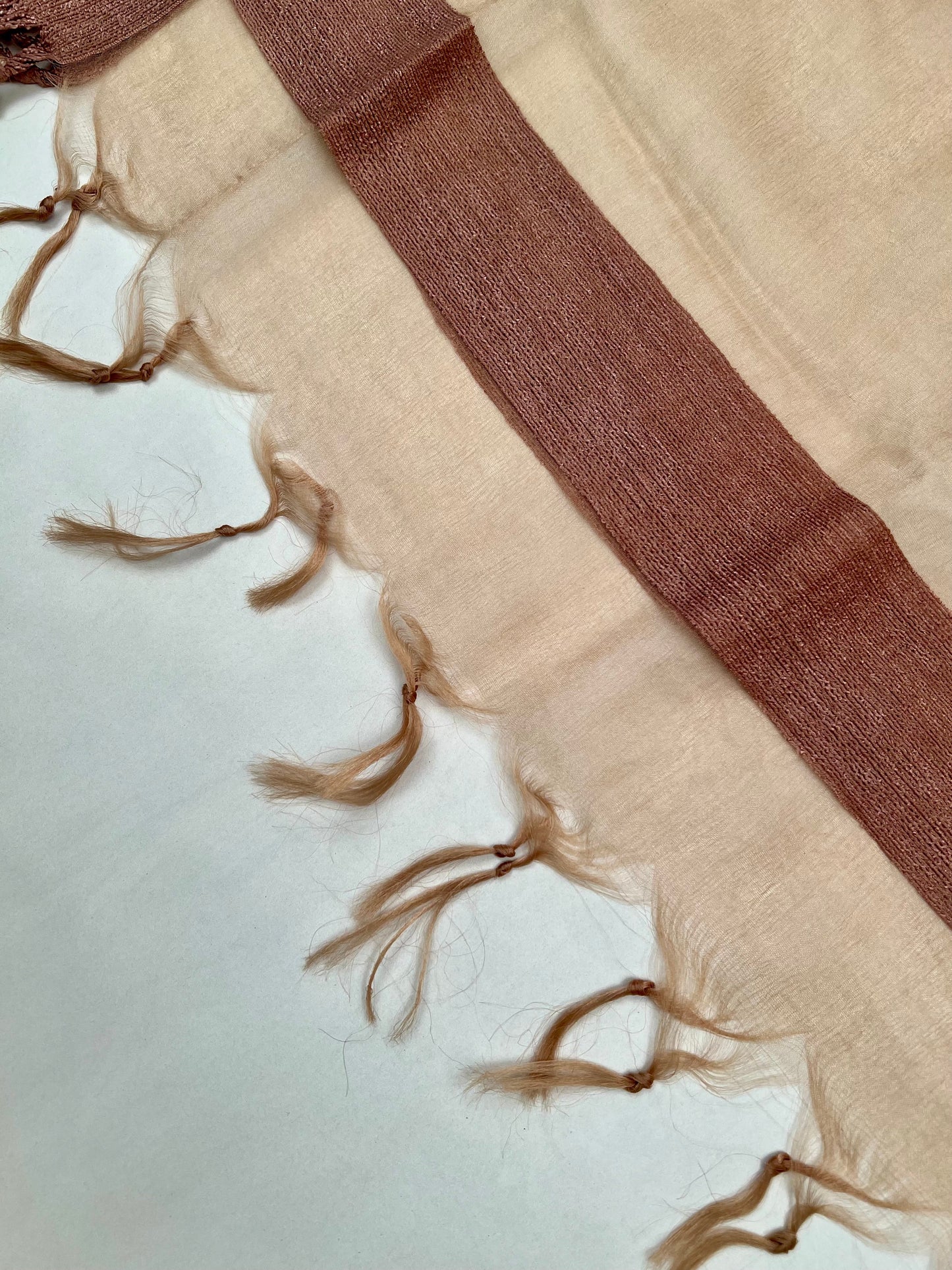 Sparkling Peachish Brown Ombre Organza Ready to Wear Silk Kurti Set Geetha Creation