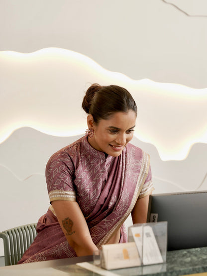 Mulberry Elegance Handloom Tussar Saree Geetha Creation