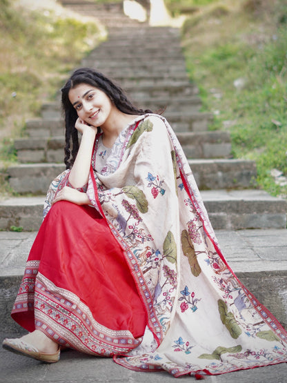 Heritage Red Ready to Wear Anarkali Dress