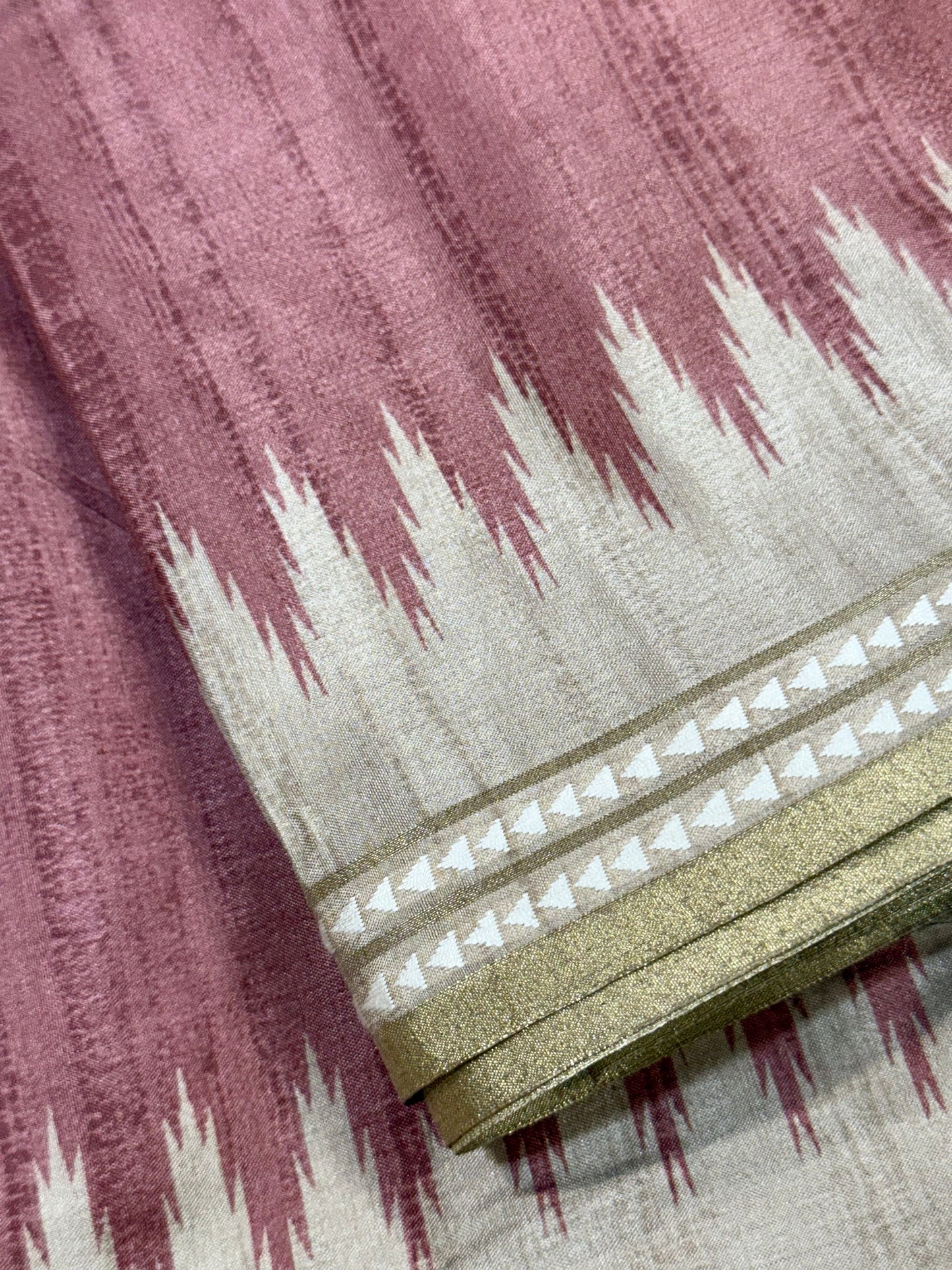 Pride with Elegance Formal Wear Semi Tussar saree Geetha Creation