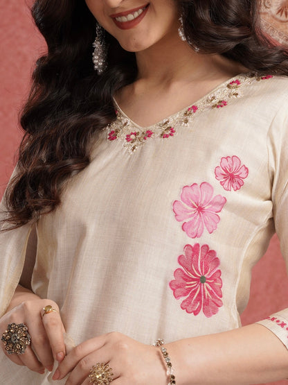 Soothing Summer A-Line Ready to Wear Cotton Kurti Set Geetha Creation