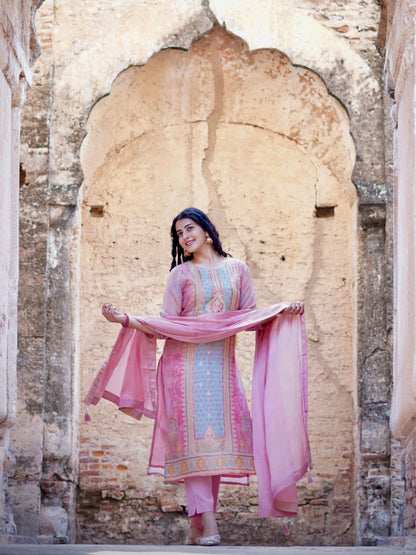 Rosette Luxe Ready to Wear Pure Organza Silk Kurti Set Geetha Creation