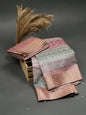Pastel Geometry Chapa Handloom Tussar Saree C3
