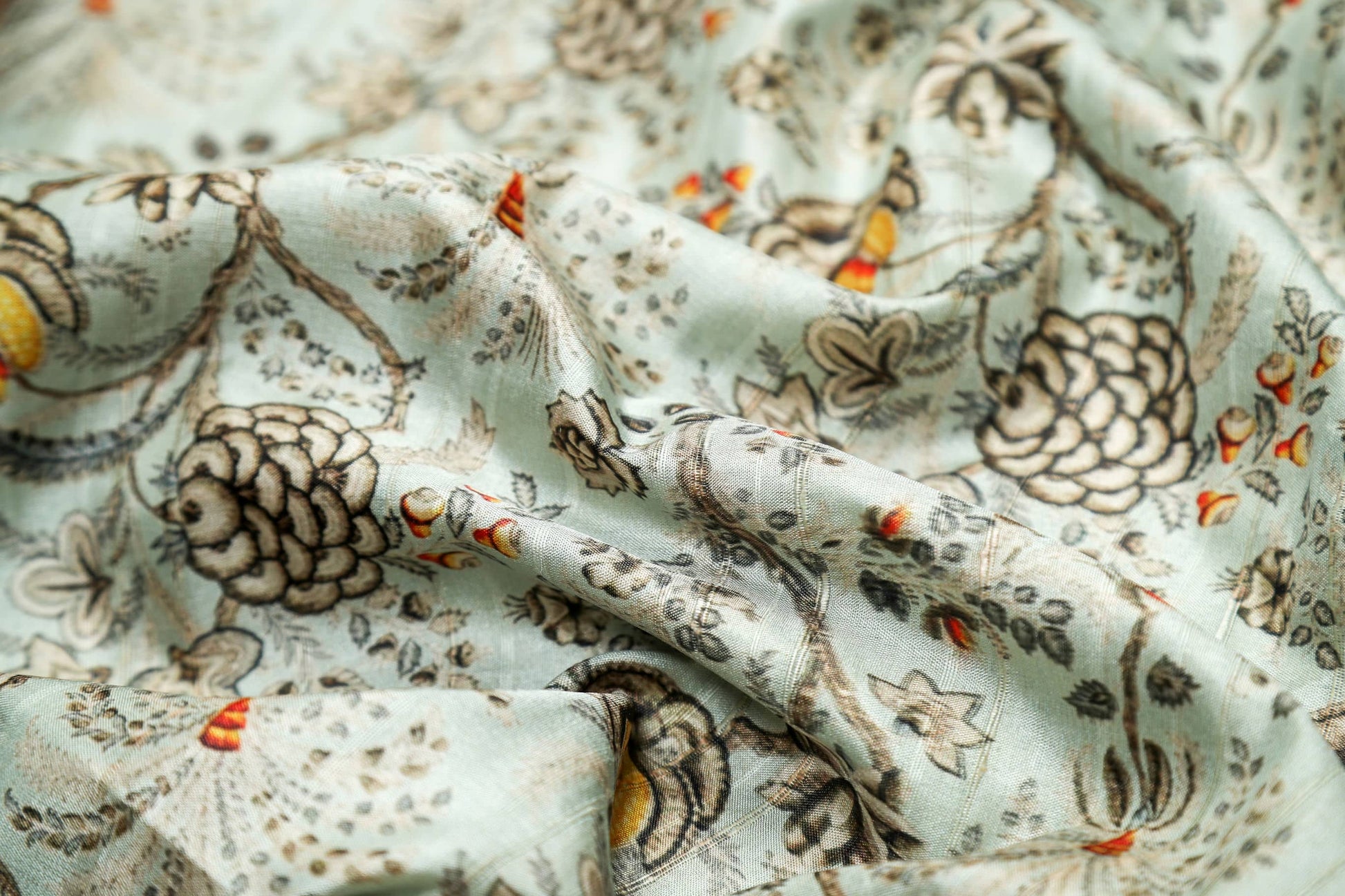 Soft Florals Chequered Chapa Handloom Tussar Saree C3 Geetha Creation